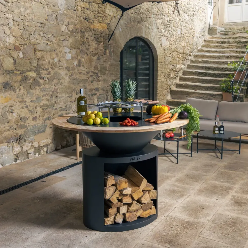 brasero ellipse 100 noir